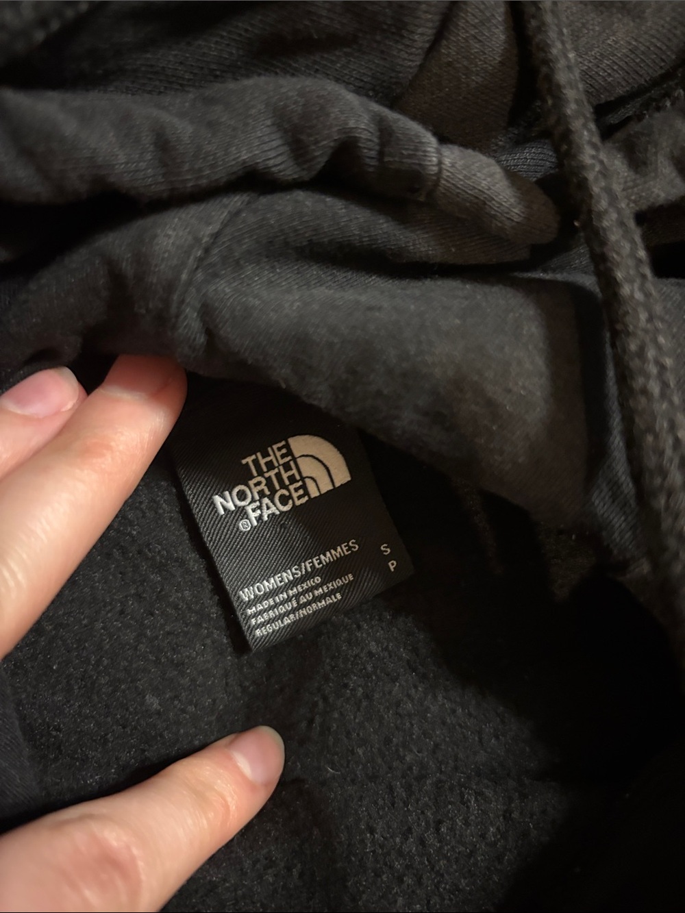 The North Face Black Hoodie with White Logo Graphic - Picture 3 of 5